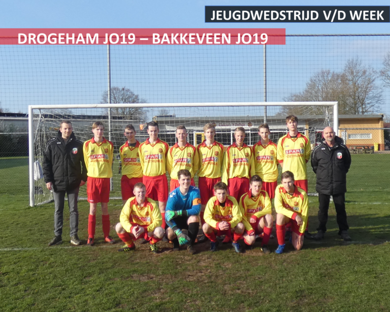 DROGEHAM JO19 STRIJDEND TEN ONDER