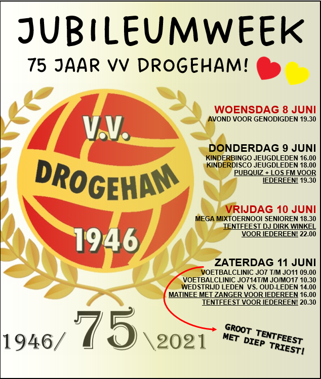 Programma jubileumweek