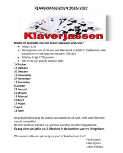 Klaverjasseizoen 26-27